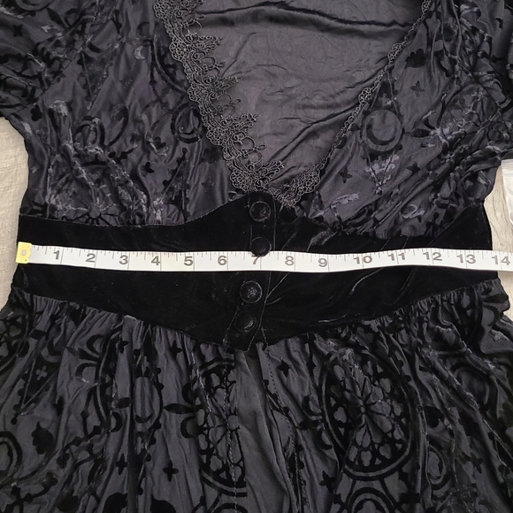 NWT Restyle, Dark Angel Burnout Duster, Black, Large fits like Medium - Picture 11 of 16